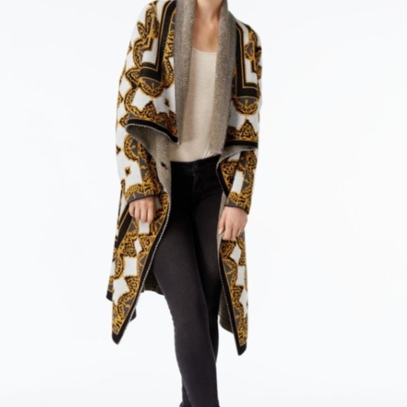 Rachel Roy Tribal Cardigan Sweater S 
